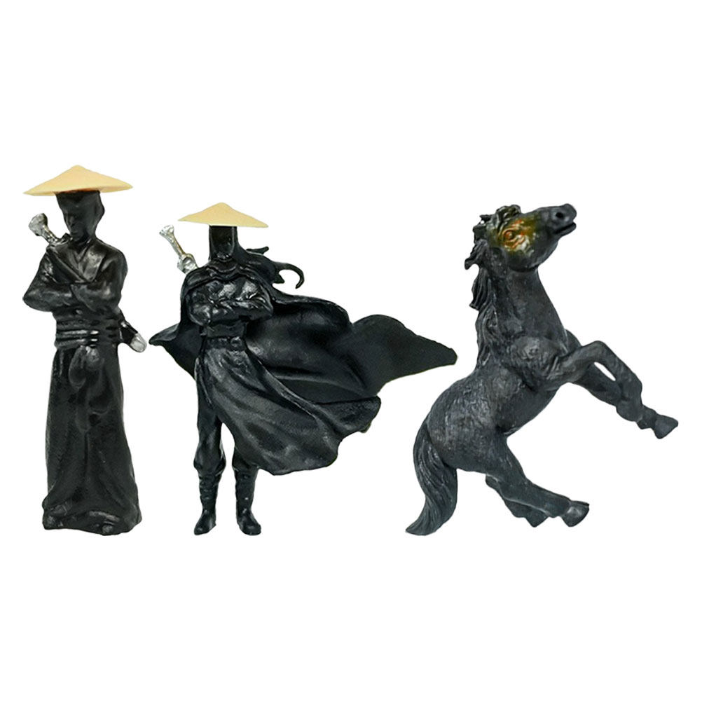 고대 중국 기사 조각상 3개 세트, 미니어처 정원, 분 - Bonsai Garden Art 리뷰 및 가격