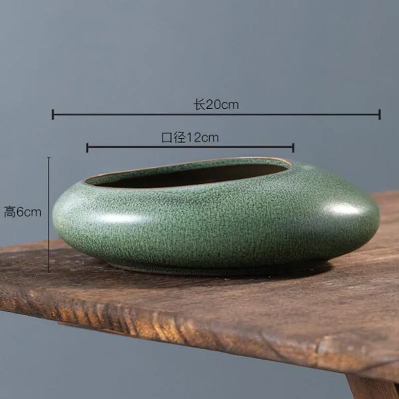 거친 질감의 도자기 분재 화분, 녹색 식물 화분, 수경 - Bonsai Garden Art 리뷰 및 가격